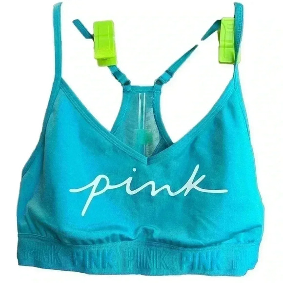 Victoria's Secret PINK Azure Sky Blue sport Bra - Picture 4 of 7